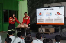ERG Berau Coal Bekali Siswa SMP Pelatihan Tanggap Darurat