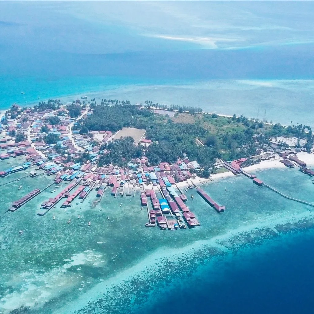 Pulau Derawan dilihat dari udara. (IST)