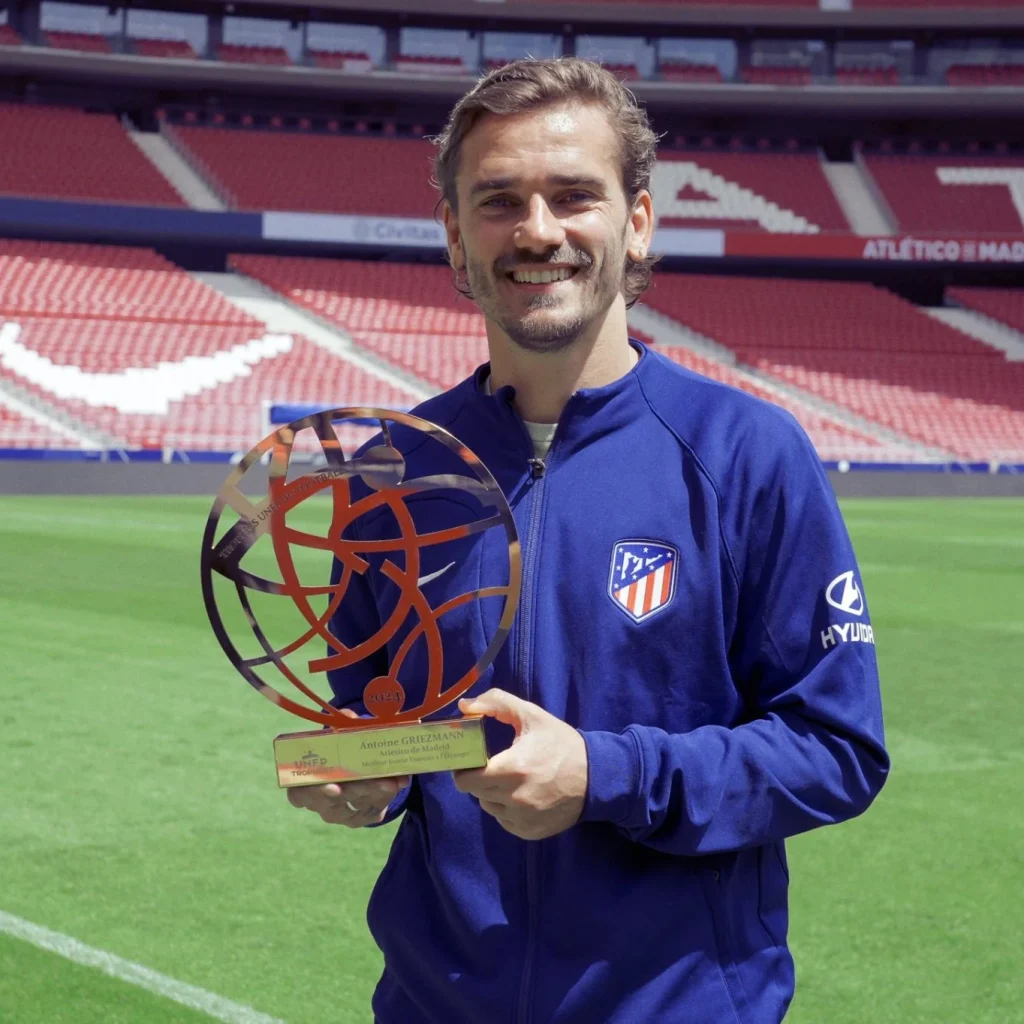 Pemain Atletico Madrid, Antoine Griezmann. (X/@AntoGriezmann)