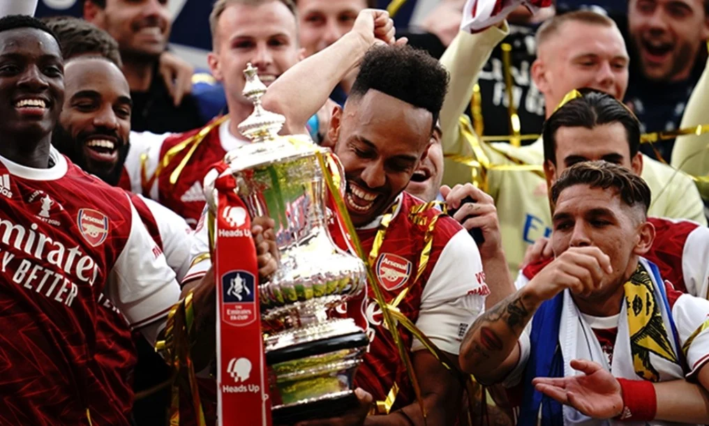 Momen Arsenal menjuarai FA Cup pada 2021 lalu (thefa.com)