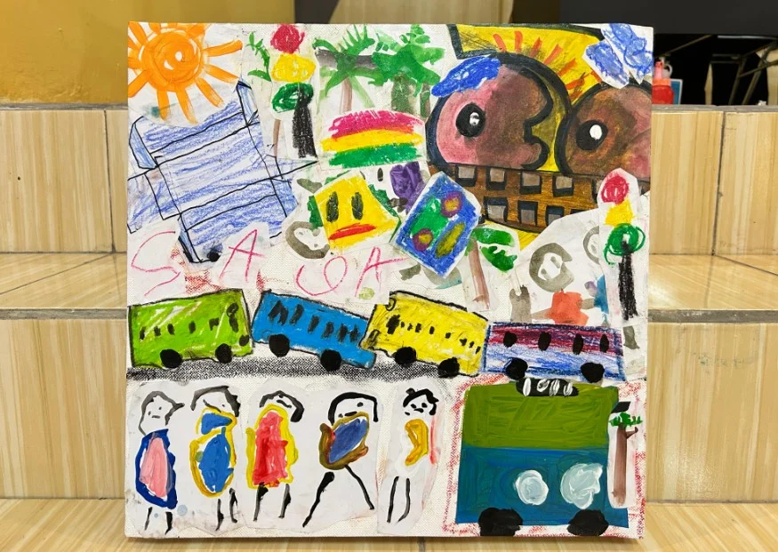 Lukisan "Perjalanan Seru" karya Luthfi Saga (Ist)