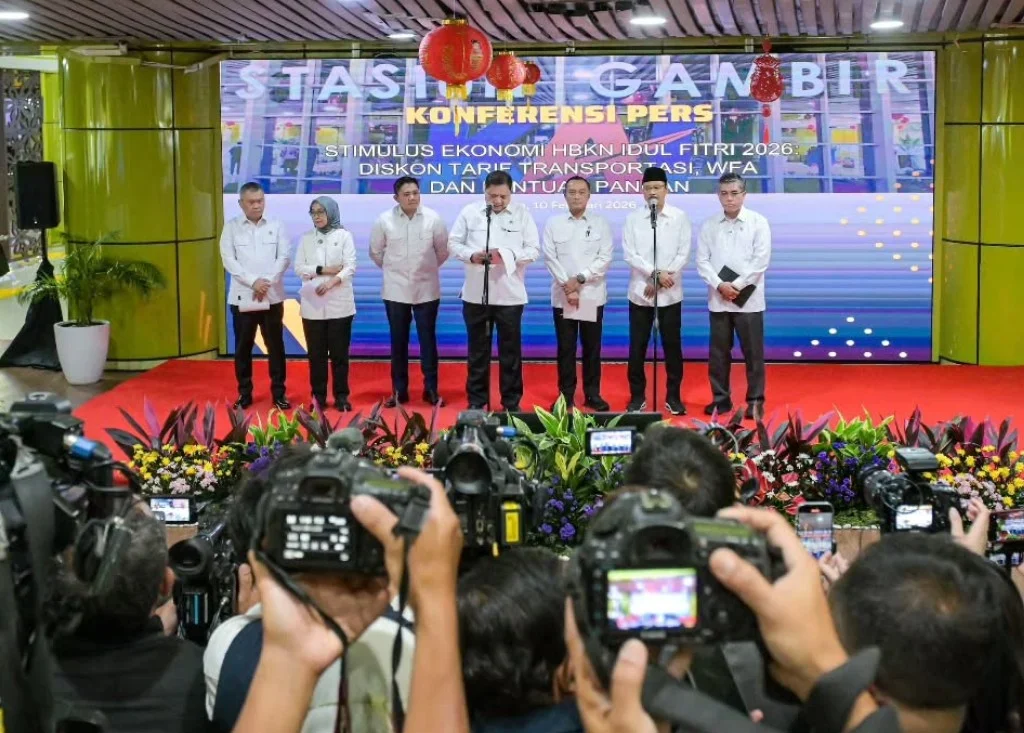 Konpers penerapan kebijakan stimulus ekonomi oleh pemerintah pusat saat Ramadan dan Lebaran (Instagram/@sekretariat.kabinet)