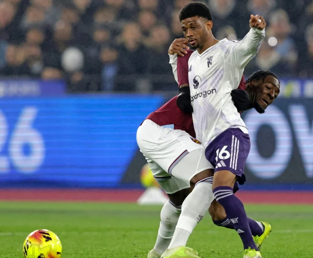 Laga Manchester United vs West Ham United (X/@premierleague)