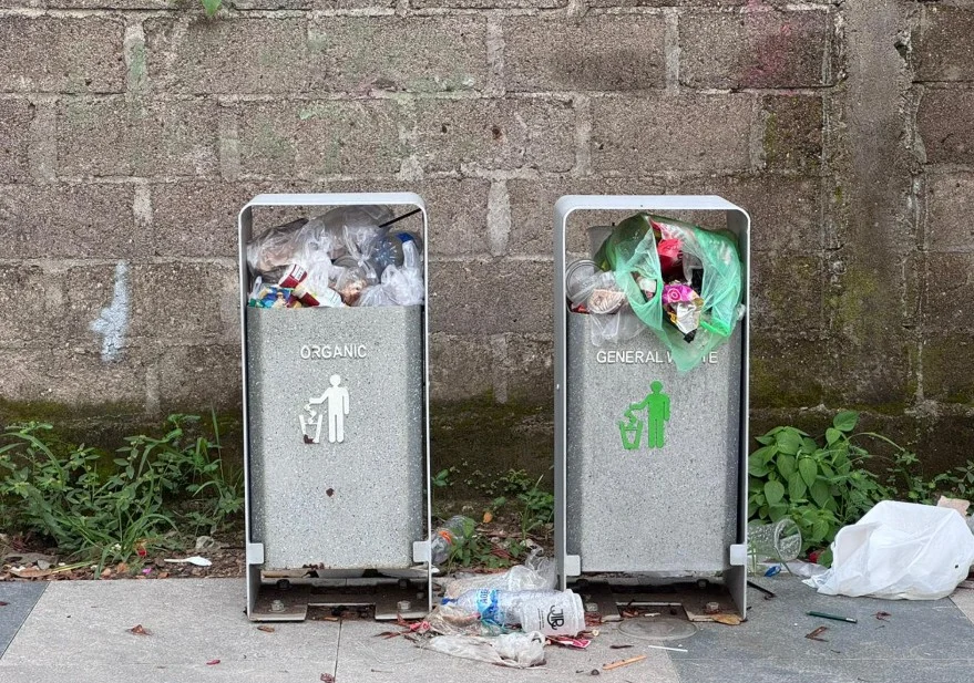 Tumpukan sampah di pedestrian Jalan Diponegoro, Tanjung Redeb, Berau (Zuhrie/BT)