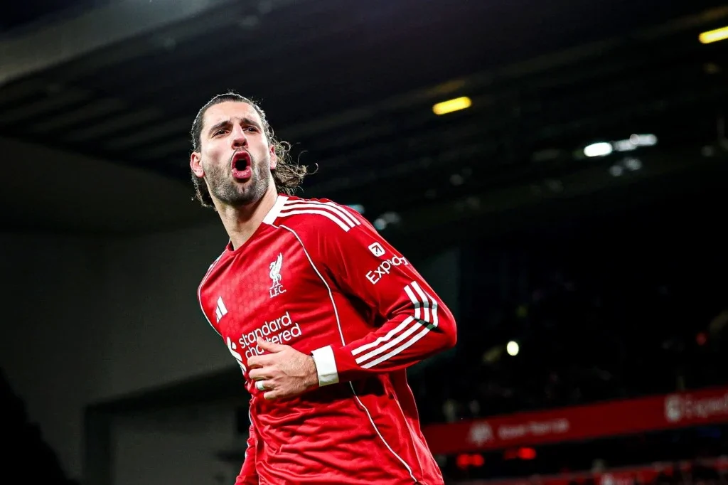 Dominik Szoboszlai di laga FA Cup (X/@LFC)