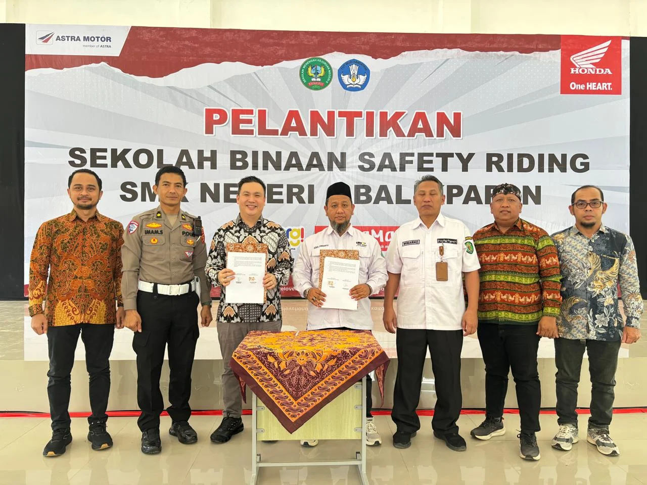 Wujudkan Komitmen Keselamatan Berkendara, Astra Motor Kaltim 1 Resmikan Sekolah Binaan Safety Riding di SMKN 6 Balikpapan