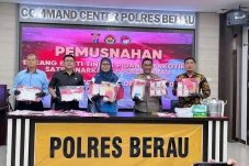 Baru Awal 2026, Polres Berau Amankan 1,2 Kg Sabu dari 16 Pengedar