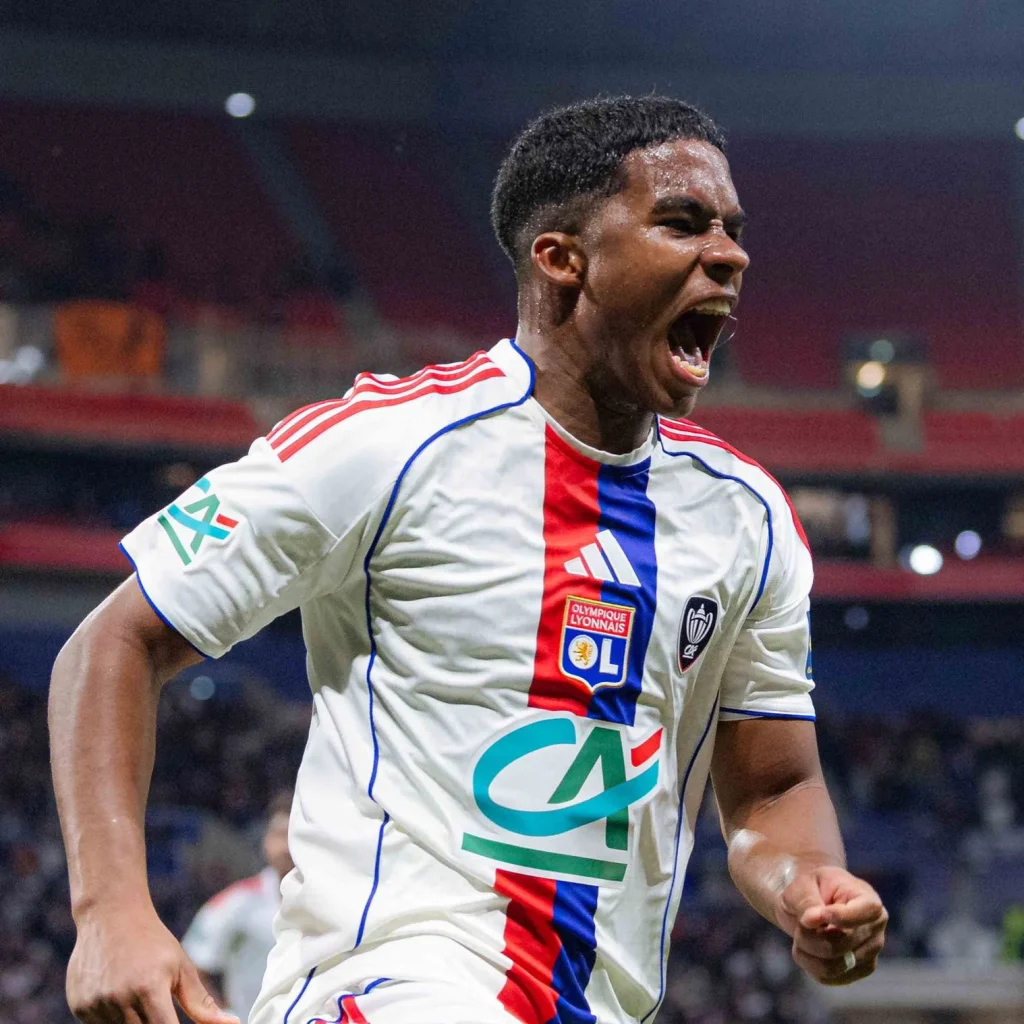 Striker Olympiaqos Lyon Endrick. (x/@OL)