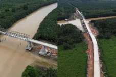 Jembatan Nibung di Kutim Resmi Terhubung, Akses Wisata ke Pesisir Berau Makin Mudah