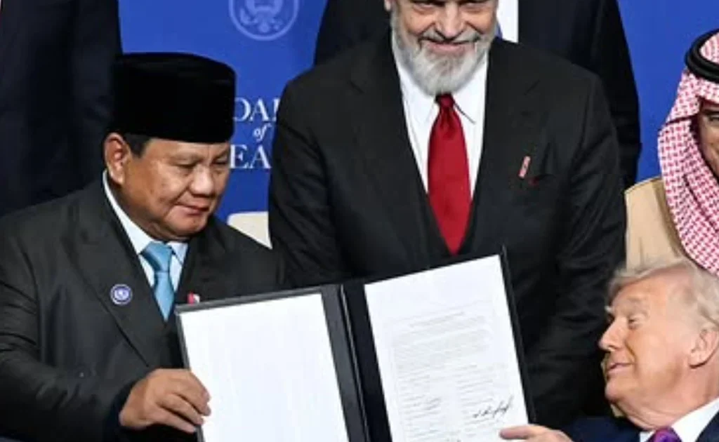 Presiden Prabowo dan Presiden AS Donald Trump saat hadiri pertemuan perdana Board of Peace (Instagram/@sekretariat.kabinet)