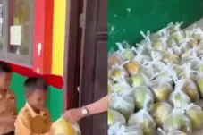 Viral Murid di Bontang Kaltim Terima MBG Buah Kelapa Utuh, Polisi Bilang Begini