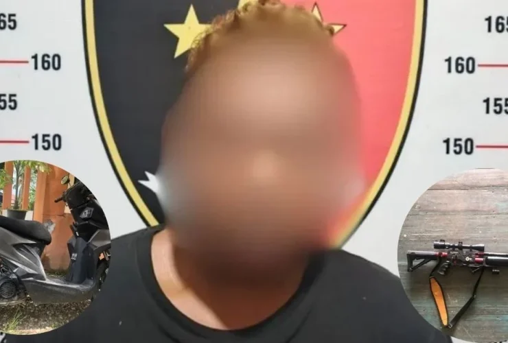 Dikasih Hati Minta Jantung! Pria Ini Bawa Kabur Motor Teman, Lalu Nyuri Senapan Angin