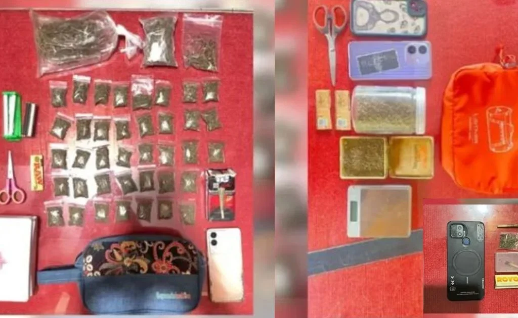 Barang bukti milik kelima tersangka yang diamankan oleh polisi. (instagram/@polreskukar)