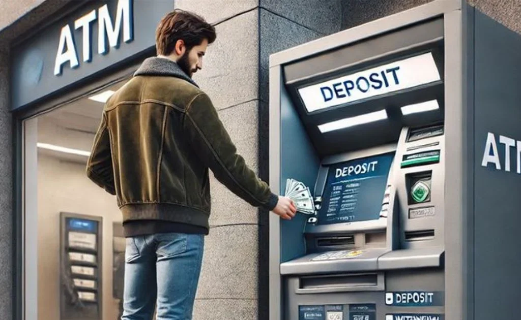 Ilustrasi kartun penggunaan mesin ATM. (Pinterest/The EconomicTimes)