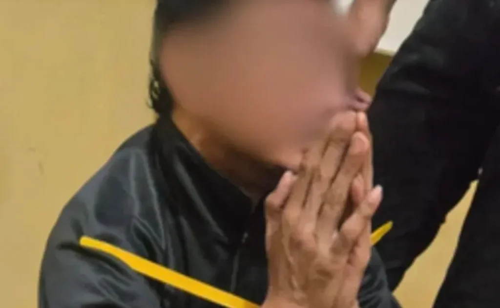 Oknum PNS Balikpapan VR yang diamankan di Mapolsek Balikpapan Timur. (Polsek Balikpapan Timur)