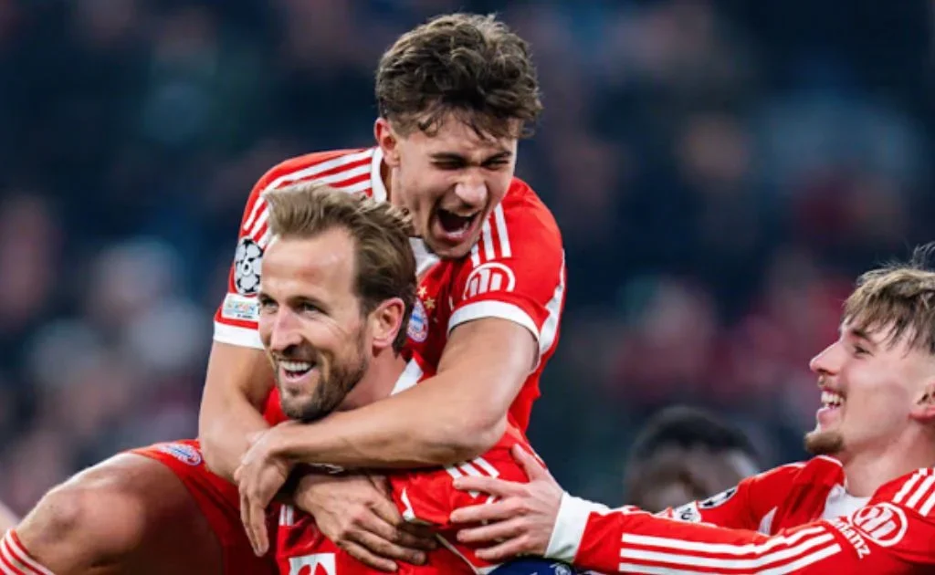 Selebrasi Penyerang Bayern Munchen, Harry Kane. (fcbayern.com)