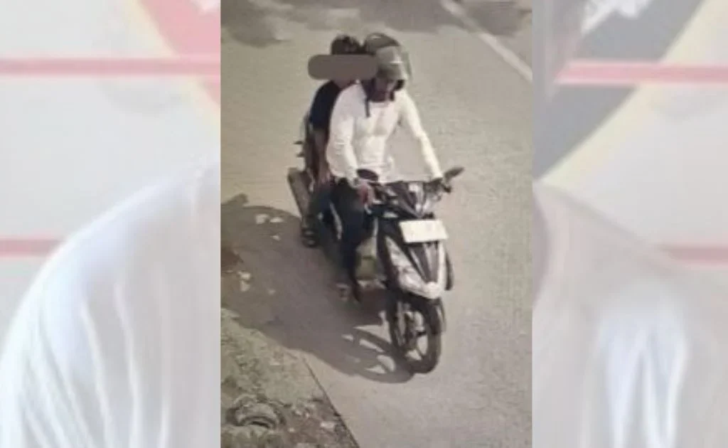 Tangkapan layar saat SS membawa korbannya ketika hendak dicabuli. (nomor satu kaltim)