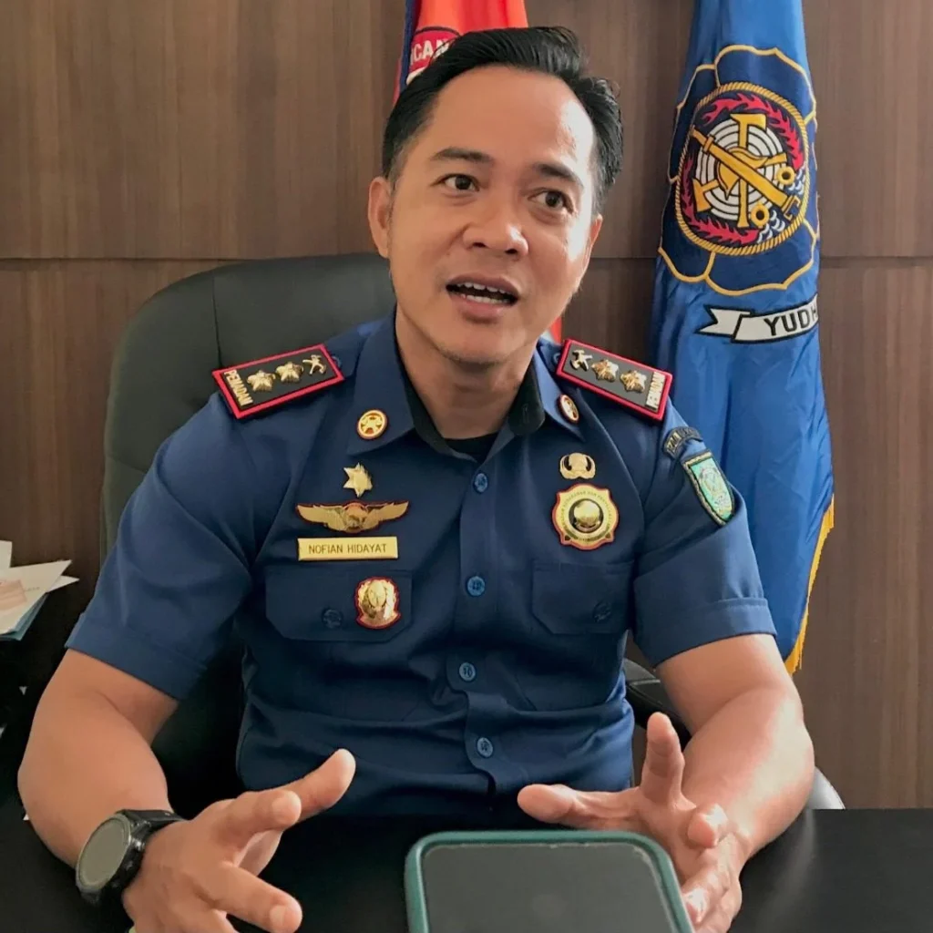 Kepala Bidang Pemadaman dan Penyelamatan, Nofian Hidayat.