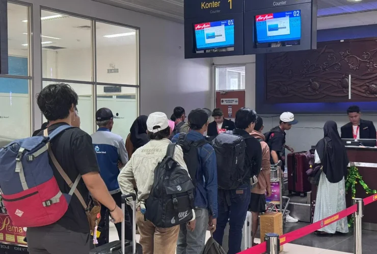 H-2 Lebaran, Bandara Kalimarau Berau Catat 9.244 Penumpang, Surabaya Jadi Rute Populer