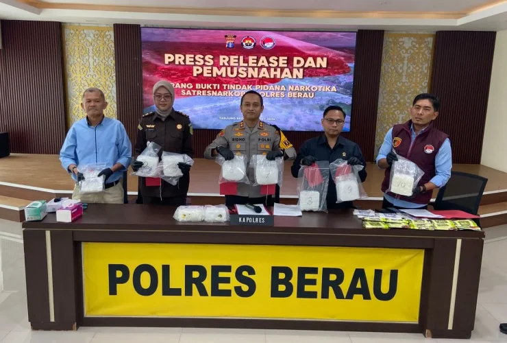 Jejak Kurir Sabu 10 Kg Terbongkar: 2 Kali Lolos, Ketiga Kalinya Ditangkap Polres Berau
