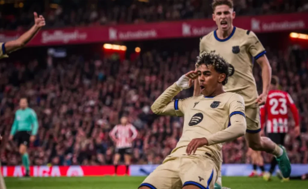 Selebrasi gol Lamine Yamal (fcbarcelona.com)