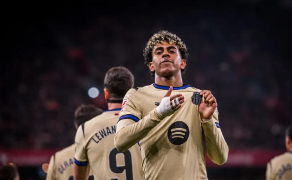 Selebrasi gol Lamine Yamal (fcbarcelona.com)