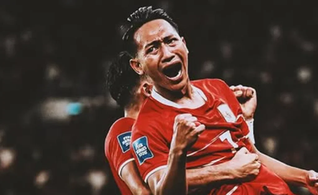 Selebrasi gol Beckham Putra di laga FIFA Series Timnas Indonesia vs St Kitts and Nevis (Instagram/@timnasindonesia)