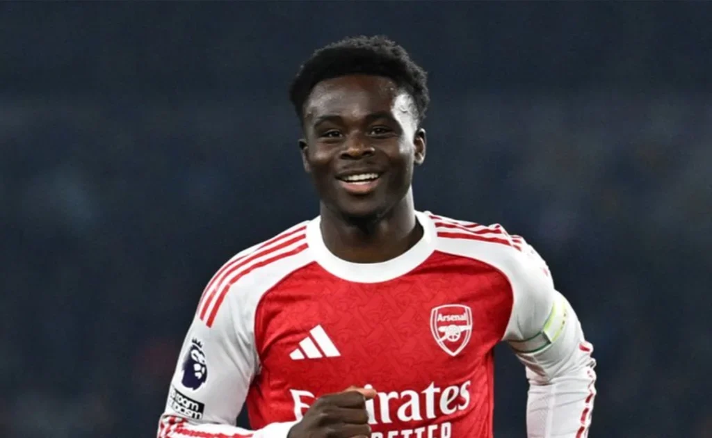 Pemain Arsenal Bukayo Saka (arsenal.com)