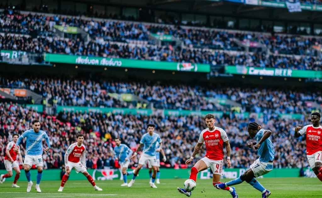 Laga Final Carabao Cup Arsenal vs Manchester City (X/@ManCity)