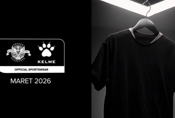 Kelme Spill Tipis-tipis Jersey Timnas Indonesia, Diluncurkan Sebelum FIFA Series