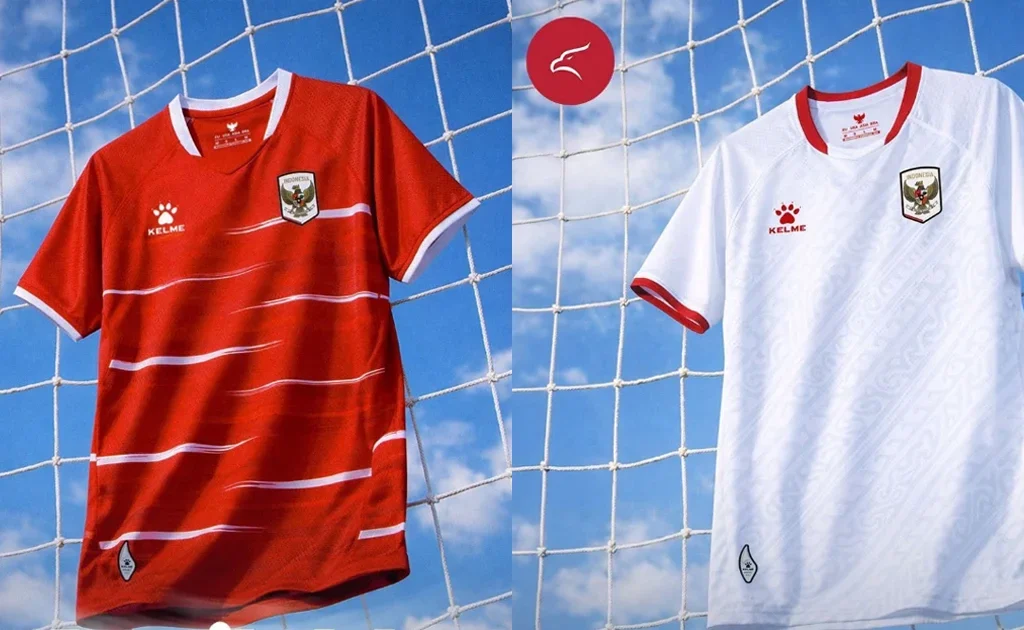 Jersey Timnas Indonesia produksi Kelme (Instagram/@officialgarudastore)