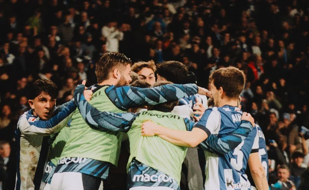 Selebrasi skuad Real Sociedad. (X/@RealSociedadEn)