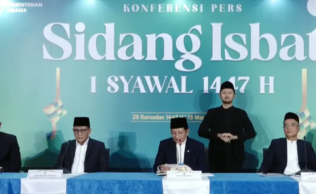 Sidang isbat Kemenag menentukan Idul Fitri 1 Syawal 1447 Hijriah (YouTube Kemenag RI)