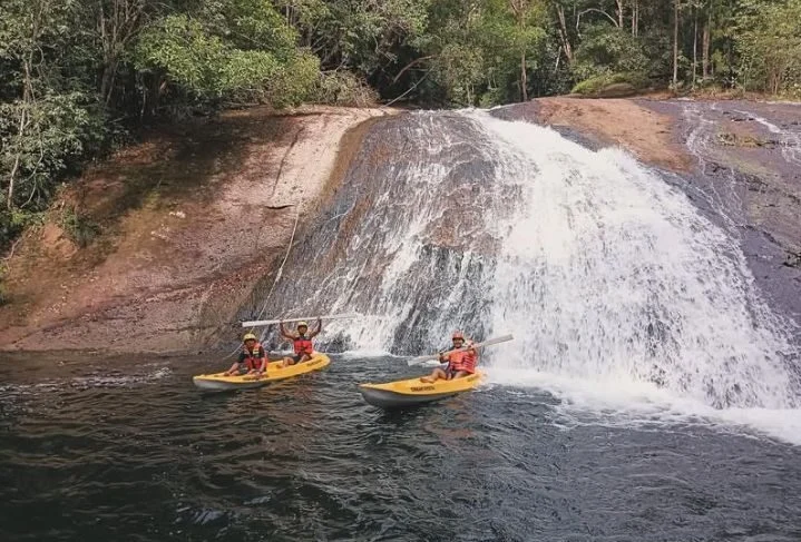 Destinasi Wisata Air Terjun Tambalang di Kecamatan Kelay Berau.
