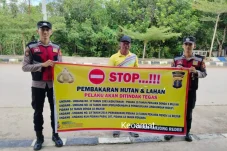 Bentengi Berau dari Kabut Asap, Polisi Pasang Mata di Titik-Titik Kritis Karhutla