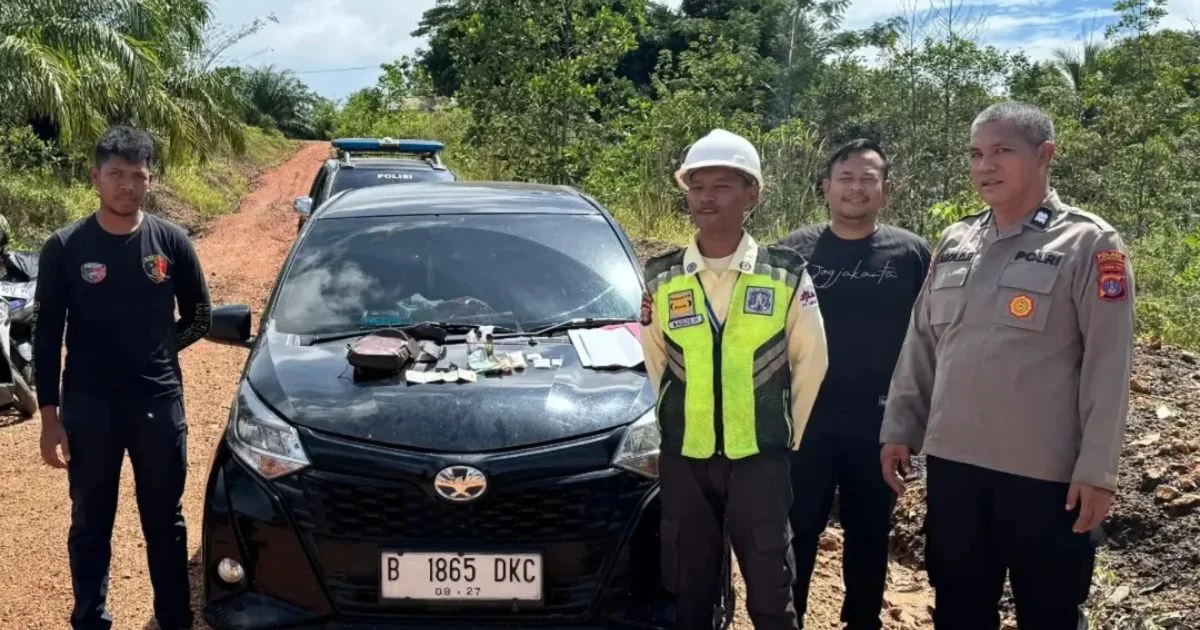 Mobil Ditinggal Kabur, Sekuriti Perusahaan di Samboja Kaltim Temukan Sabu