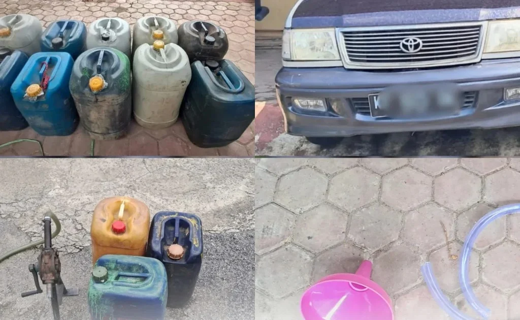 Barang bukti yang turut diamankan di Mapolsek Loa Kulu, Kukar. (instagram/@polreskukar)