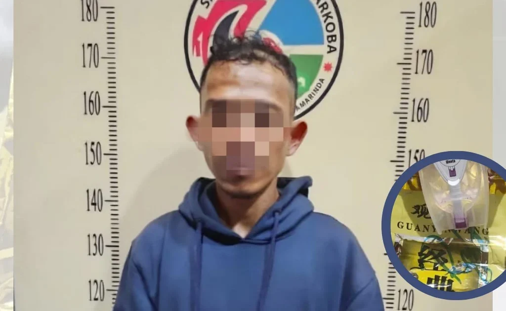 Tersangka dan barang bukti diamankan di Mapolresta Samarinda. (ayokaltim)