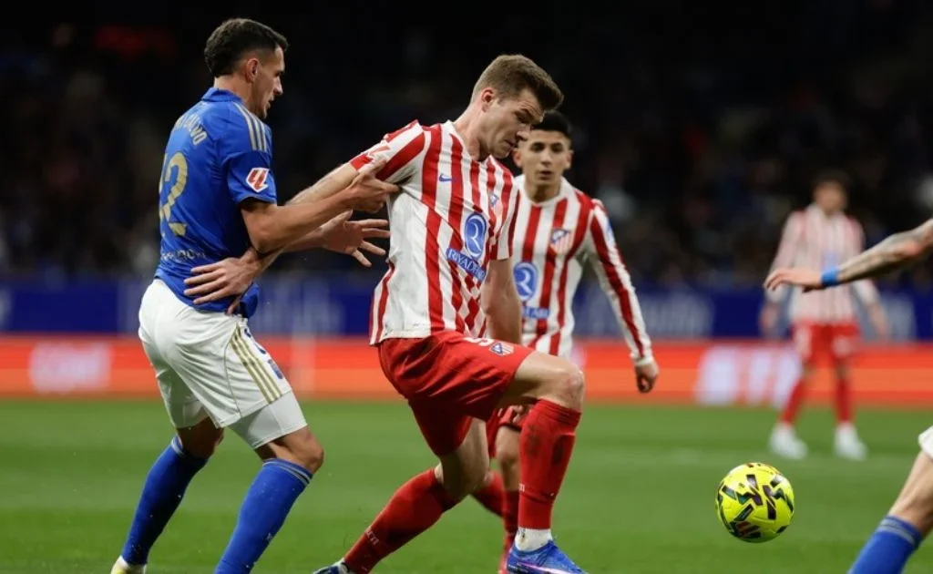 Aksi striker Atletico Madrid, Alexander Sorloth. (atleticodemadrid.com)
