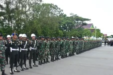 Amankan Aksi 21 April, Polda Kaltim Tambah Personel: Pagar Kawat Duri Sebagai Protokol Keamanan