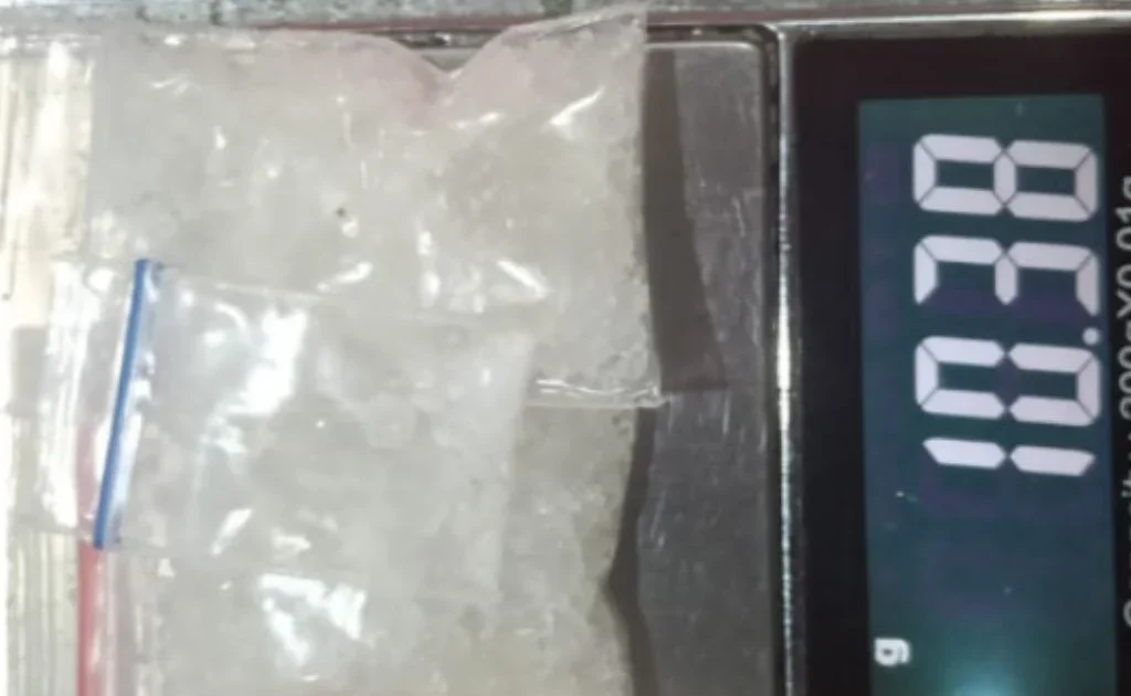 Barang bukti sabu-sabu milik Aco yang diamankan di Mapolres Bontang. (klikkaltim.com)