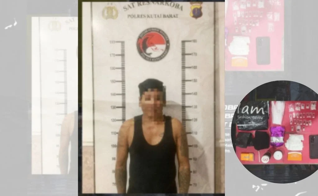 Rilis wajah tersangka kasus peredaran narkoba yang telah diamankan di Mapolresta Kubar. (instagram/@polreskubar)