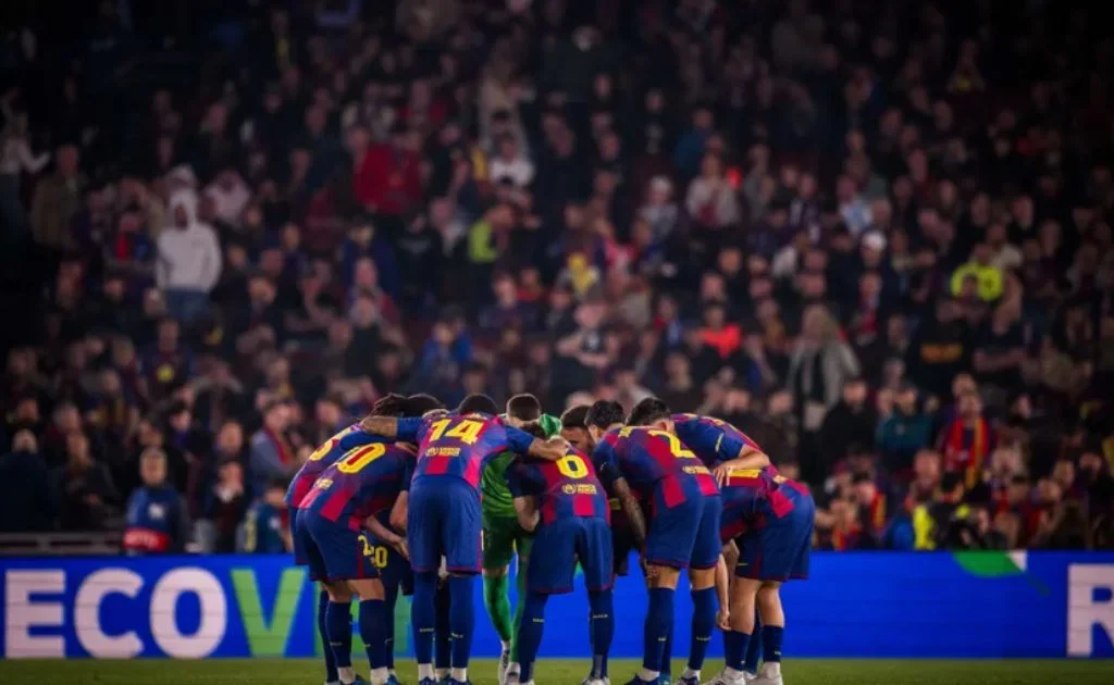 Persiapan skuad Barcelona sebelum laga. (fcbarcelona.com)