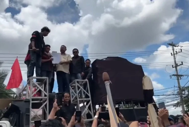 Para Pimpinan DPRD Kaltim Rapat Hari Ini, Bahas Tuntutan Hak Angket Massa Aksi 21 April
