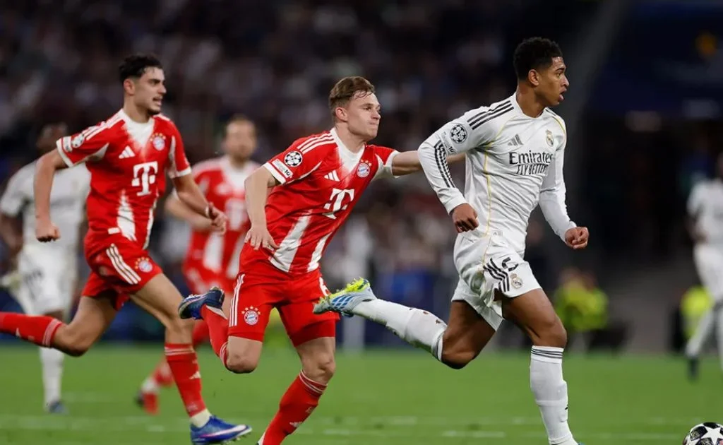Penampilan gelandang serang Real Madrid, Jude Bellingham vs Bayern Munchen. (realmadrid.com)