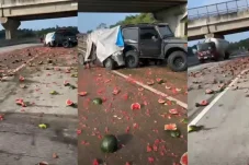Kecelakaan Maut di Tol Balikpapan-Samarinda Kaltim, Renggut Nyawa Sopir Pikap Pengangkut Semangka