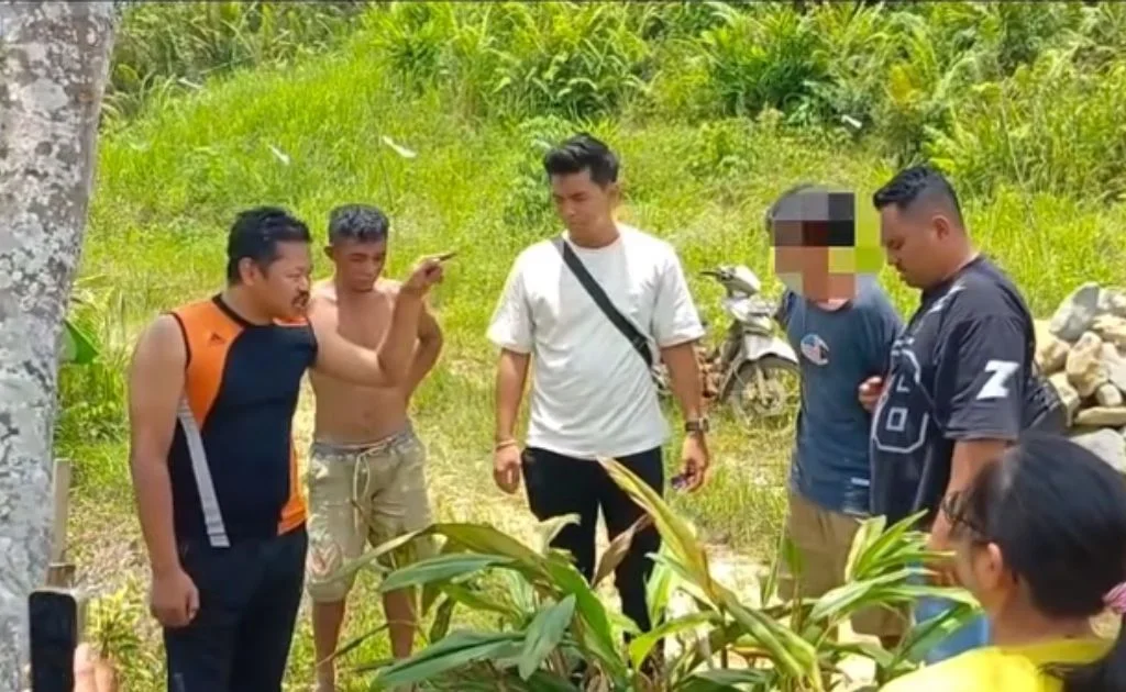 Tersangka yang mencoba untuk kabur dari sergapan polisi namun berhasil diamankan. (instagram/@polrestasamarinda)