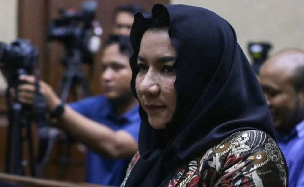 Terpidana kasus korupsi Rita Widyasari. (x/@keuangannews_id)