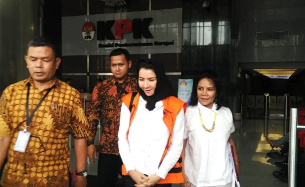 Terpidana kasus korupsi Rita Widyasari. (nusantara terkini)