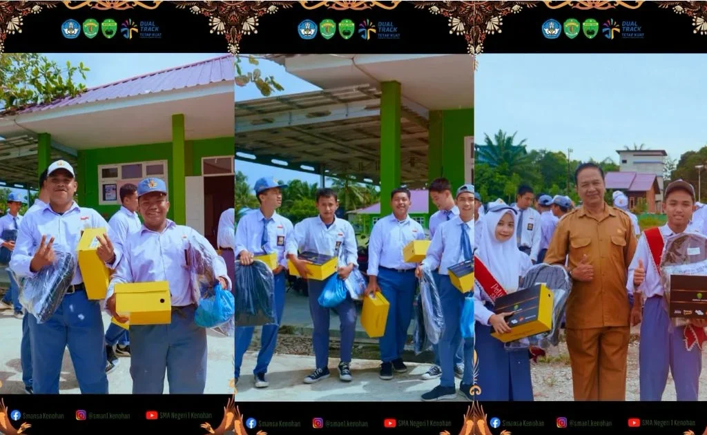 Tangkapan layar salah satu sekolah di Kaltim yang memberikanm testimoni program Gratispol Pemprov Kaltim. (instagram/@sman1kenohan)